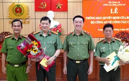 Hai phó giám đốc Công an Long An nhận nhiệm vụ phó cục trưởng thuộc Bộ Công an