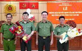 Hai phó giám đốc Công an Long An nhận nhiệm vụ Phó Cục trưởng thuộc Bộ Công an
