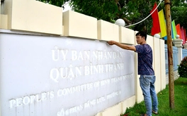 Phường Bình Thạnh mới bắt đầu gắn bảng tên