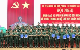 Bàn giao 30 Ban chỉ huy quân sự Bộ đội biên phòng về Bộ chỉ huy quân sự các tỉnh