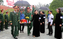 Truy điệu, an táng 89 hài cốt liệt sĩ về lòng đất mẹ