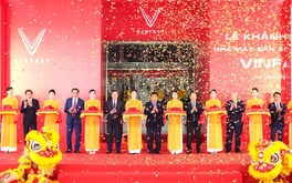 VinFast khánh thành nhà máy sản xuất ô tô điện tại Hà Tĩnh sau 7 tháng khởi công