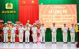Tỉnh Khánh Hòa mới có 8 phó giám đốc công an tỉnh