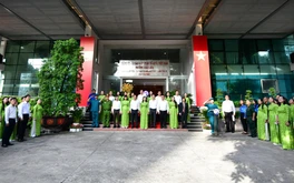 Chào cờ đầu tiên ở phường Xuân Hòa, nơi Tổng Bí thư Tô Lâm đặt hàng xây dựng phường kiểu mẫu
