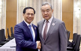 Bộ trưởng Bùi Thanh Sơn tiếp xúc song phương Bộ trưởng Ngoại giao Trung Quốc Vương Nghị