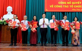 Đồng Tháp trao quyết định bổ nhiệm các cơ quan Tỉnh ủy và 10 giám đốc Sở