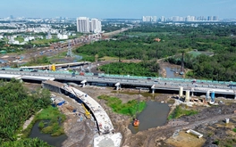Đoạn nối cao tốc TP.HCM - Long Thành với vành đai 3 lỡ hẹn tháng 6 do mưa