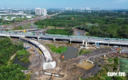 Đoạn nối cao tốc TP.HCM - Long Thành với vành đai 3 lỡ hẹn tháng 6 do mưa
