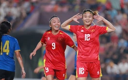 Tuyển nữ Việt Nam - Guam (hiệp 2) 4-0: Hải Yên ghi bàn