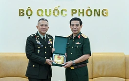 Đại tướng Phan Văn Giang tiếp Tư lệnh Lực lượng Quốc phòng Thái Lan