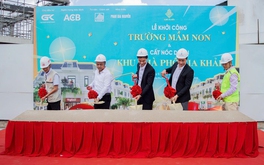 Dự án Gia Khải chính thức cất nóc và khởi công trường mầm non nội khu