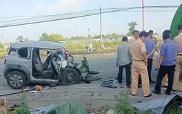 Hai người tử vong, một người bị thương nặng sau khi ô tô húc đuôi xe chở rác