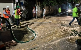 Tình trạng trào bùn lên mặt đất khi đào hầm metro Nhổn - ga Hà Nội 'nằm trong tầm kiểm soát'