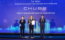 Chubb Life Việt Nam tiếp tục vào Top 10 công ty bảo hiểm uy tín