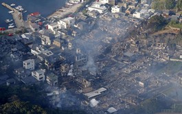 Fire razes 170 buildings in southern Japan, one missing