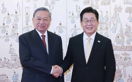 South Korea holds state welcome ceremony for Vietnamese Party chief To Lam