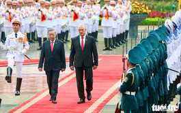 Vietnam Party chief hosts welcome ceremony for Cuban President Miguel Díaz-Canel