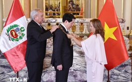 Vietnamese state president honored with ‘The Sun of Peru’ Order