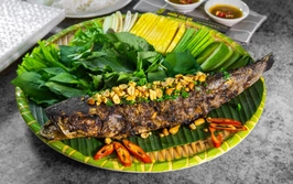Cá lóc nướng trui
