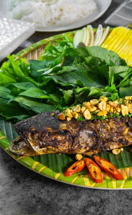 Cá lóc nướng trui