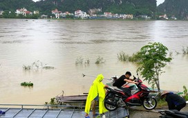 Nước sông Hoàng Long đạt đỉnh, sông Đáy tiếp tục lên, cảnh báo ngập lụt trên diện rộng