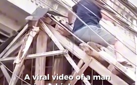 Viral video of man spraying construction workers with high-pressure hose leads to charges in Hanoi