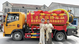 Lý do chú rể dùng 9 xe hút hầm cầu đi... đón dâu