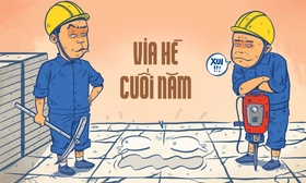 Cuối năm, anh em chúng tôi lại đi đào vỉa hè