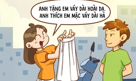 Tặng váy cho người yêu để vượt đèn đỏ?