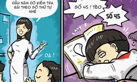 Tình hình học hành giữa tháng giêng