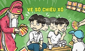 Coi chừng trẹo cổ với tờ vé số chiều xổ