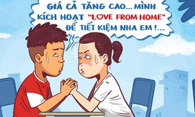'Work from home', 'love from home' giữa bão giá