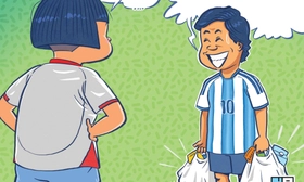 Âm mưu của ông chồng hâm mộ Argentina