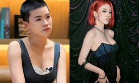 Rapper Pháo làm quen với đầm dạ hội, giày cao gót để thi hoa hậu