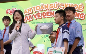 Học sinh Trường THCS Rạng Đông tìm hiểu bí quyết vui khỏe đến trường