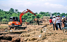 Yêu cầu tháo cạn hồ nước xây 'chui' gây chết người ở Tuy Phong