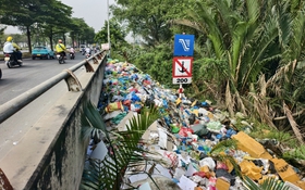 Quăng rác thành đống dưới chân cầu ở TP.HCM, UBND xã sẽ trích xuất camera phạt nguội
