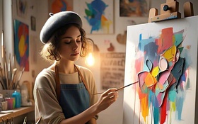 Xả stress với các hoạt động nghệ thuật, thủ công thực hiện tại nhà