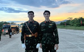 Diễn viên Bình An khoe hình chụp với anh Lê Hoàng Hiệp