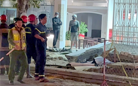 Công nhân làm cống thoát nước bị tường nhà đổ sập gây tử vong ở Đà Nẵng