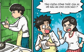 Vợ nổi cơn ghen vì chồng vi phạm bản quyền nấu ăn