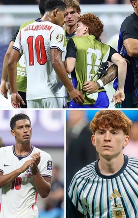 Danh tính nam cầu thủ Argentina 'vô duyên' bị Bellingham tát đầu