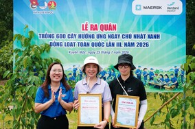 Maersk Việt Nam lan tỏa tinh thần sống xanh qua hoạt động trồng cây