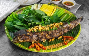 Cá lóc nướng trui