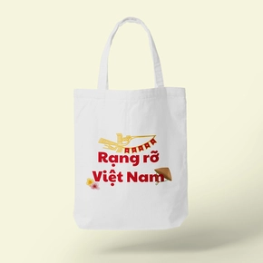 [T002] TÚI TOTE TUỔI TRẺ "RẠNG RỠ VIỆT NAM" - TRẮNG