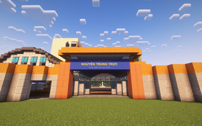 Học sinh Trường THPT Nguyễn Trung Trực 'xây' trường trong game Minecraft khiến ai nấy trầm trồ