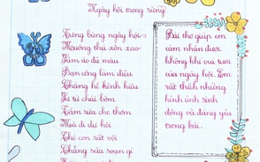 Chữ đẹp Nhi Đồng số 14: 30 bài dự thi xuất sắc