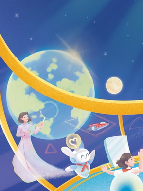 Bài tham dự Hội thi sáng tác văn học Bay vào tương lai: Trạm học tập 2045