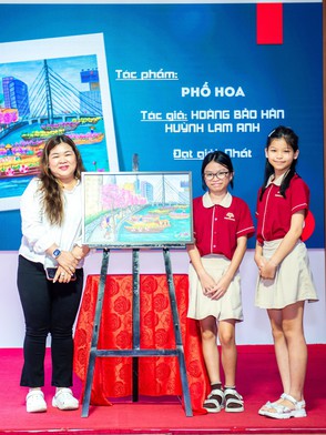 Học sinh Trường TH và THCS Hồng Ngọc vẽ tranh gây quỹ, lan tỏa yêu thương