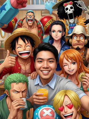 4 bước tạo ảnh selfie cùng One Piece bằng AI đang gây sốt